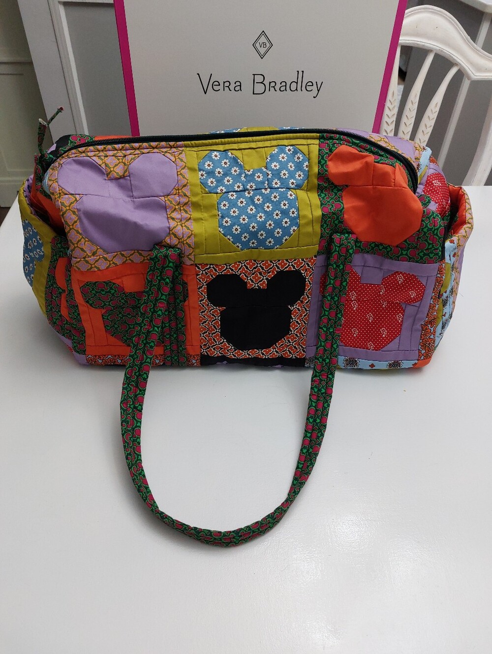 Vera Bradley Disney Patchwork Small Original Duffel NWT - Picture 3 of 5